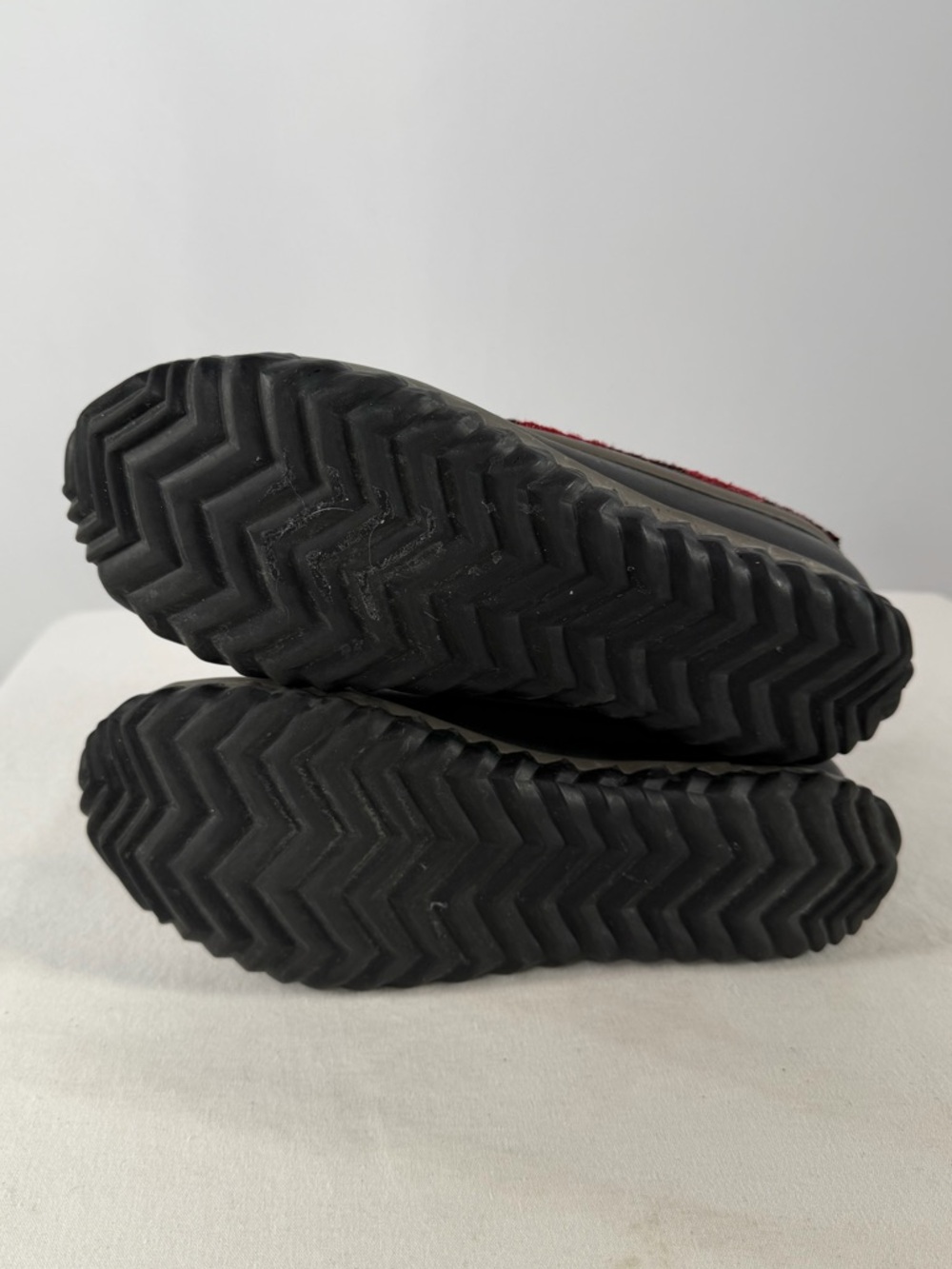 Sorel Out 'n About‎ Buffalo Plaid Waterproof Boots in Black Red Size 6 - Picture 12 of 12